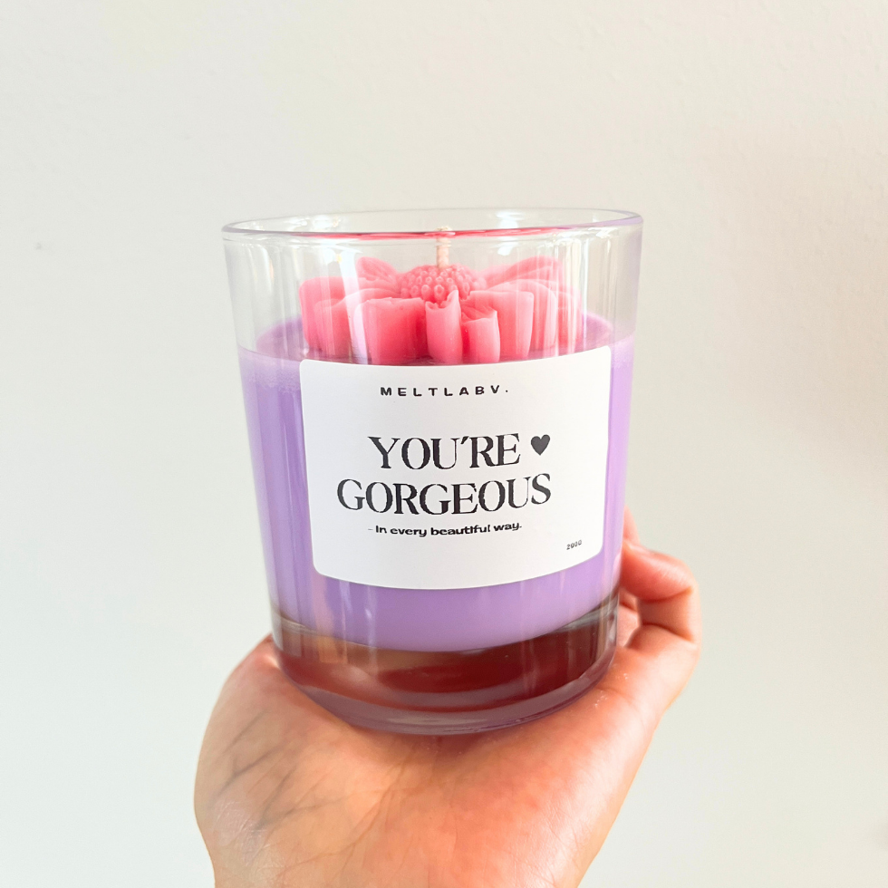 Premium Veganskt Doftljus You're Gorgeous - Fyllig, smörig och söt vaniljdoft