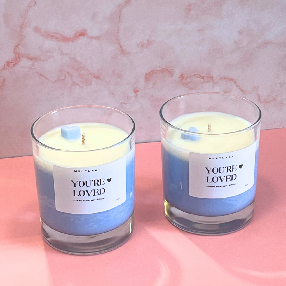 Premium Veganskt Doftljus You're Loved - Färsk ananas och kokos