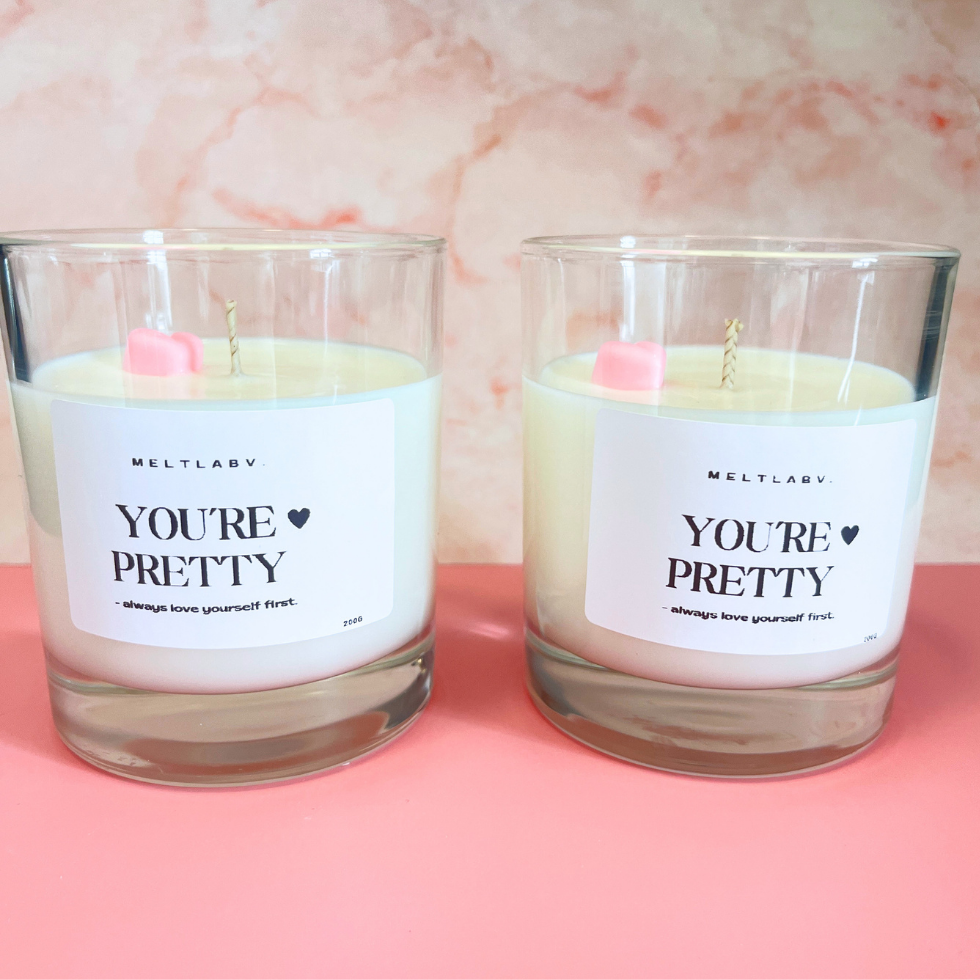 Premium Veganskt Doftljus You're Pretty - Passionfrukt, mango, vanilj