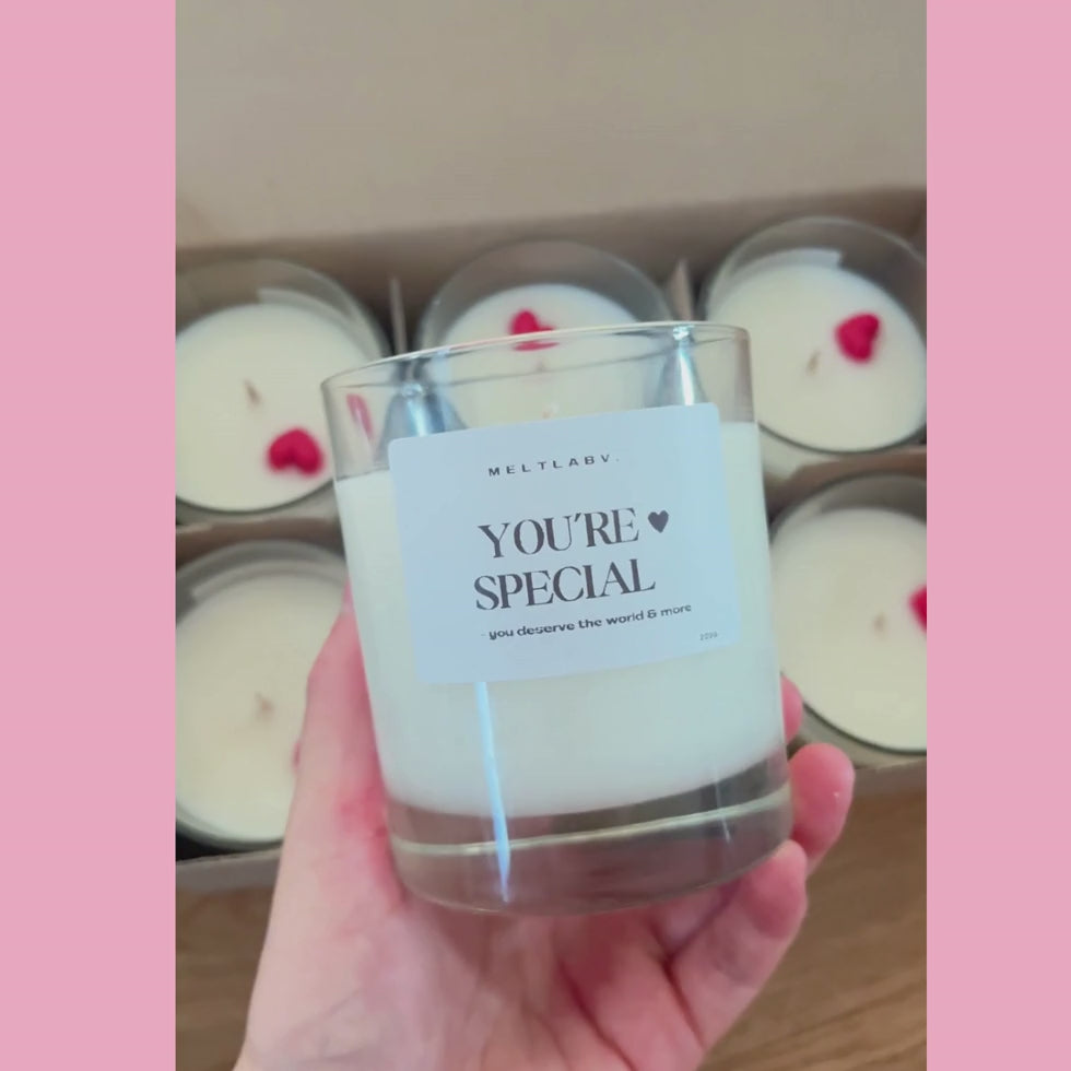 Premium Veganskt Doftljus You're Special – Nötig, varm choklad